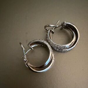 Elegant Silver Hoop Earrings